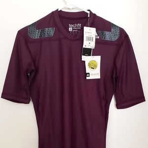 Adidas Techfit power compression shirt NWT